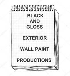 Black And Gloss Exterior Wall Paint Formulation And Production