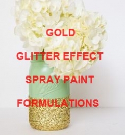 Gold Glitter Effect Spray Paint Formulation And Production Process