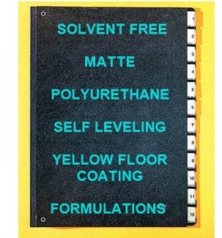 Two Component And Solvent Free Matte Polyurethane Self Leveling Yellow Floor Coating Formulation And Production
