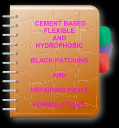 Cement Based Flexible And Hydrophobic Black Patching And Repairing Paste Formulation And Production