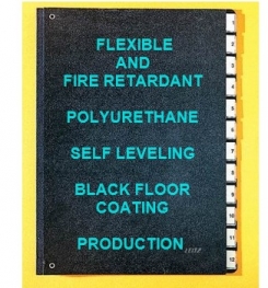 Two Component And Solvent Free Flexible And Fire Retardant Polyurethane Self Leveling Black Floor Coating Formulation And Production