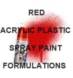 Red Acrylic Plastic Spray Paint Formulation And Production Process