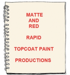 Matte And Red Rapid Topcoat Paint Formulation And Production