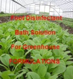 Foot Disinfectant Bath Solution For Greenhouse Formulation And Production Process