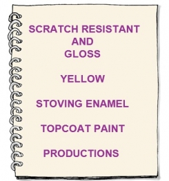 Scratch Resistant And Gloss Yellow Stoving Enamel Topcoat Paint Formulation And Production