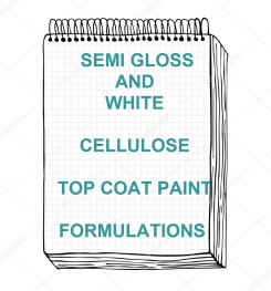 Semi Gloss And White Cellulosic Top Coat Paint Formulation And Production