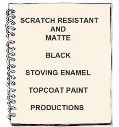 Scratch Resistant And Matte Black Stoving Enamel Topcoat Paint Formulation And Production