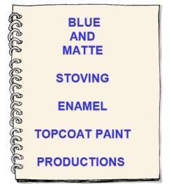 Blue And Matte Stoving Enamel Topcoat Paint Formulation And Production