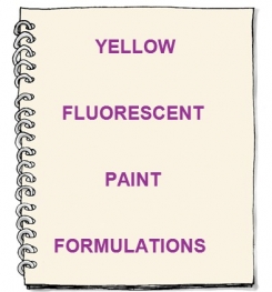 Yellow Fluorescent Paint Formulation And Production