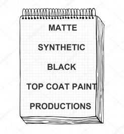 Matte Synthetic Black Top Coat Paint Formulation And Production
