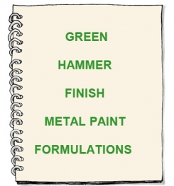 Green Hammer Finish Metal Paint Formulation And Production
