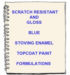 Scratch Resistant Blue And Gloss Stoving Enamel Topcoat Paint Formulation And Production