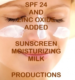SPF 24 And Zinc Oxide Added Sunscreen Moisturizing Milk Formulation And Production