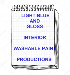 Light Blue And Gloss Interior Washable Paint Formulation And Production