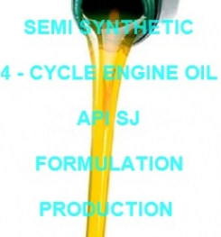 SEMI SYNTHETIC 4 - CYCLE ENGINE OIL API SJ FORMULATION AND PRODUCTION PROCESS