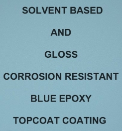 Solvent Based And Gloss Corrosion Resistant Blue Epoxy Topcoat Coating Formulation And Production