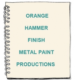 Orange Hammer Finish Metal Paint Formulation And Production