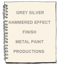 Grey Silver Hammered Effect Finish Metal Paint Formulation And Production