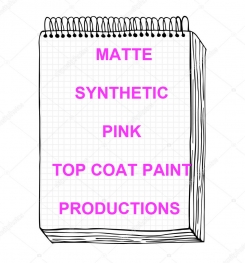 Matte Synthetic Pink Top Coat Paint Formulation And Production