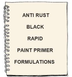 Anti Rust Black Rapid Paint Primer Formulation And Production