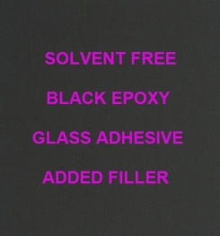 Two Component And Solvent Free Black Epoxy Glass Adhesive Added Filler Formulation And Production