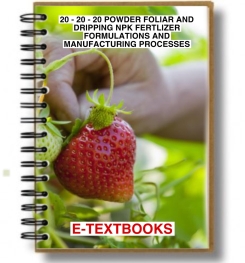 20 - 20 - 20 POWDER FOLIAR AND DRIPPING NPK FERTILIZER FORMULATIONS AND MANUFACTURING PROCESSES