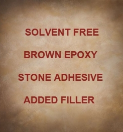Two Component And Solvent Free Brown Epoxy Stone Adhesive Added Filler Formulation And Production