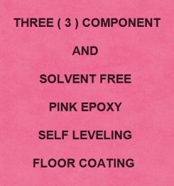 Three 3 Component And Solvent Free Pink Epoxy Self Leveling