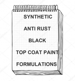 Synthetic Anti Rust Black Top Coat Paint Formulation And Production