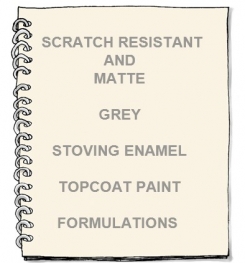 Scratch Resistant And Matte Grey Stoving Enamel Topcoat Paint Formulation And Production