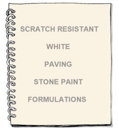 Scratch Resistant White Paving Stone Paint Formulation And Production