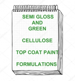 Semi Gloss Green Cellulosic Top Coat Paint Formulation And Production