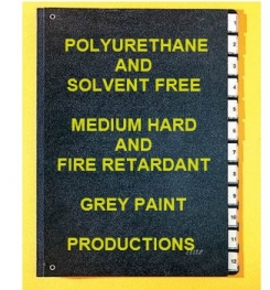 Polyurethane Based And Solvent Free Medium Hard And Fire Retardant Paint Grey Formulation And Production