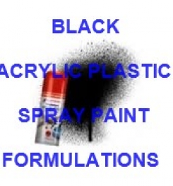 Black Acrylic Plastic Spray Paint Formulation And Production Process