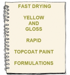 Fast Drying Yellow And Gloss Rapid Topcoat Paint Formulation And Production