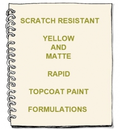 Scratch Resistant Yellow And Matte Rapid Topcoat Paint Formulation And Production