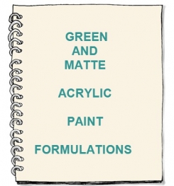 Green And Matte Acrylic Paint Formulation And Production