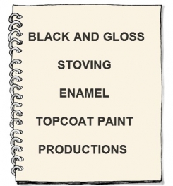 Black And Gloss Stoving Enamel Topcoat Paint Formulation And Production