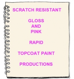 Scratch Resistant Pink And Gloss Rapid Topcoat Paint Formulation And Production