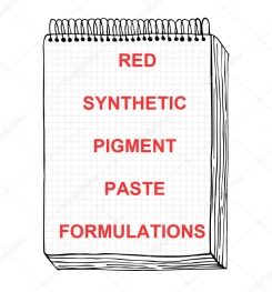 Red Synthetic Pigment Paste Formulation And Production