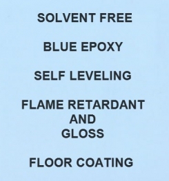 Two Component And Solvent Free Blue Epoxy Self Leveling Flame Retardant And Gloss Floor Coating Formulation And Production