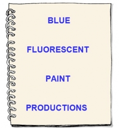 Blue Fluorescent Paint Formulation And Production