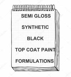 Semi Gloss Synthetic Black Top Coat Paint Formulation And Production