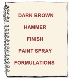 Dark Brown Hammer Finish Paint Spray Formulation And Production