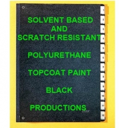 Solvent Based And Scratch Resistant Polyurethane Topcoat Paint Black Formulation And Production