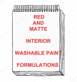 Red And Matte Interior Washable Paint Formulation And Production