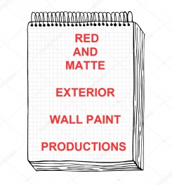 Red And Matte Exterior Wall Paint Formulation And Production