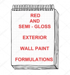 Red And Semi - Gloss Exterior Wall Paint Formulation And Production