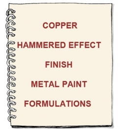 Copper Hammered Effect Finish Metal Paint Formulation And Production