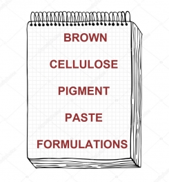 Brown Cellulosic Pigment Paste Formulation And Production